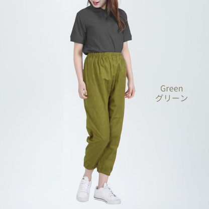 もんぺ レディース 日本製 夏用 涼しい 綿100％ 黒は乾燥機対応 ウエストゴム 股上深め シニア M L LL 3L