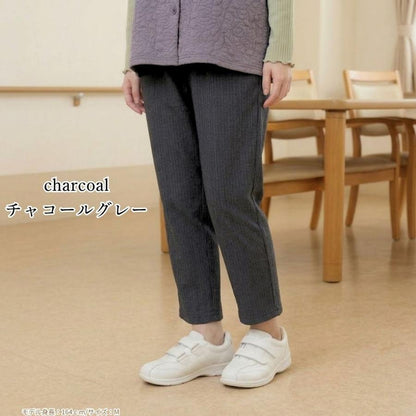 シニアパンツ レディース 股下60cm 丈直し不要 ストレッチ 総ゴム 毛玉になりにくい 裏ベロア 春夏 秋冬 M L LL 3L 婦人 高齢者
