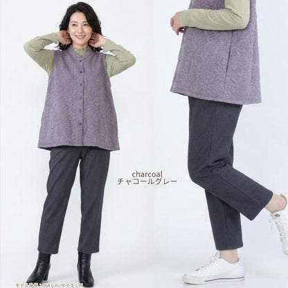 シニアパンツ レディース 股下60cm 丈直し不要 ストレッチ 総ゴム 毛玉になりにくい 裏ベロア 春夏 秋冬 M L LL 3L 婦人 高齢者