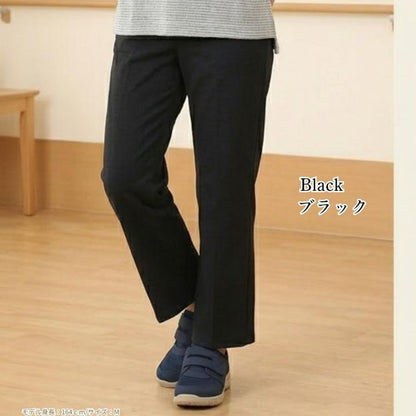 シニアパンツ レディース 股下60cm 丈直し不要 ストレッチ 総ゴム 毛玉になりにくい 裏ベロア 春夏 秋冬 M L LL 3L 婦人 高齢者