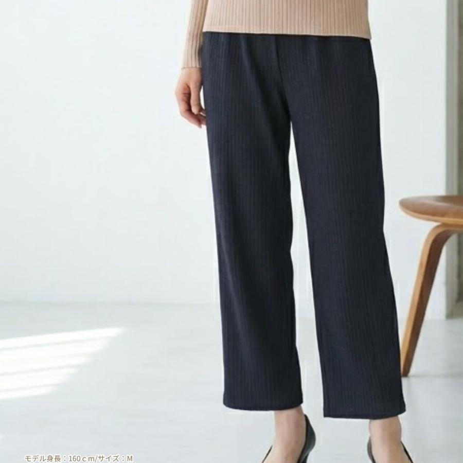 シニアパンツ レディース 股下60cm 丈直し不要 ストレッチ 総ゴム 毛玉になりにくい 裏ベロア 春夏 秋冬 M L LL 3L 婦人 高齢者