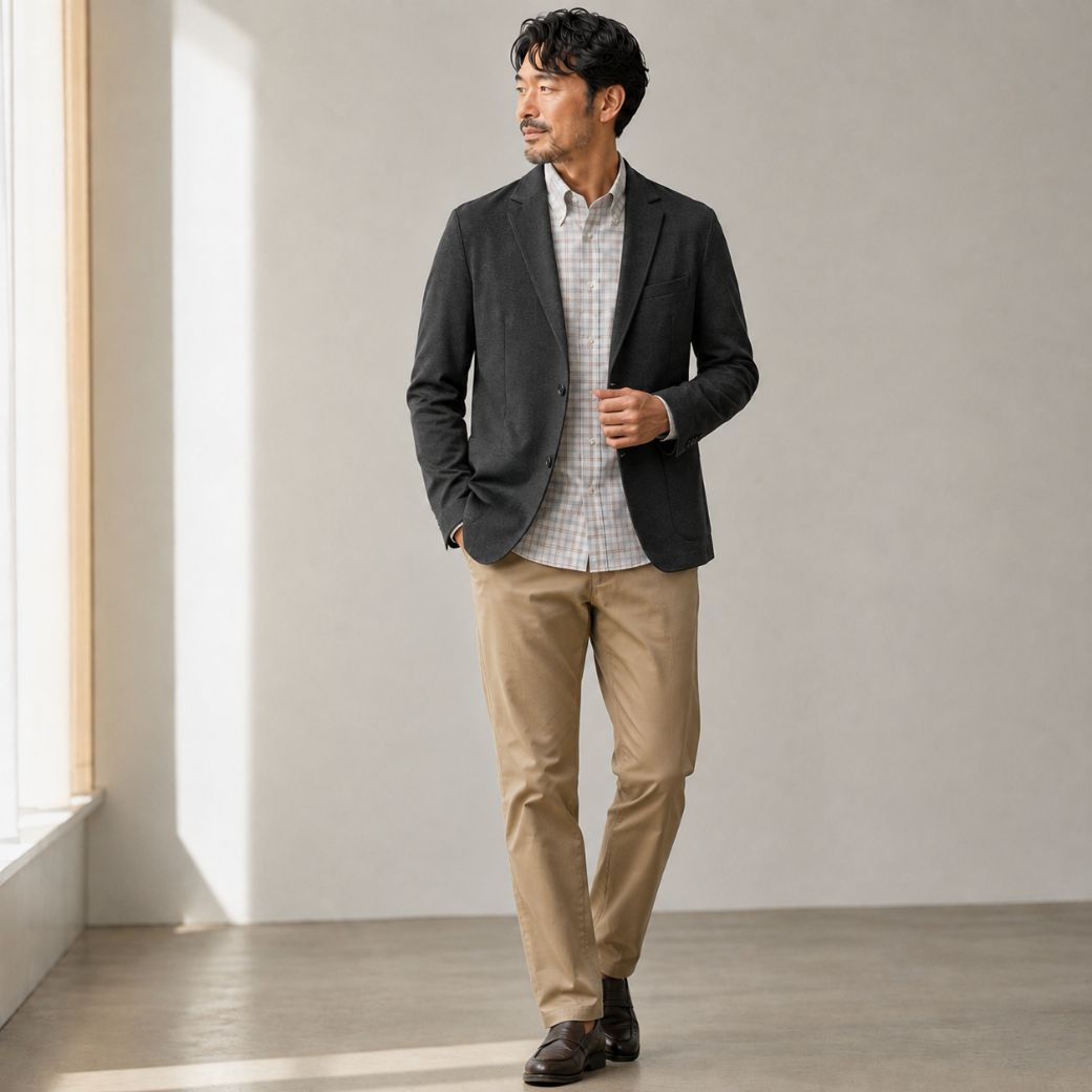 TS DESIGN 9136 メンズ テーラードジャケット 作業服 ジャケット単品 TS4Dストレッチ 吸汗速乾 帯電防止 防汚 S-6L