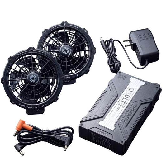 ファン付き作業服 20V ファンバッテリーセット S-AIR SA-126 最大風量102L/秒 水洗い 薄型 急速充電 2026年 0件のレビュー